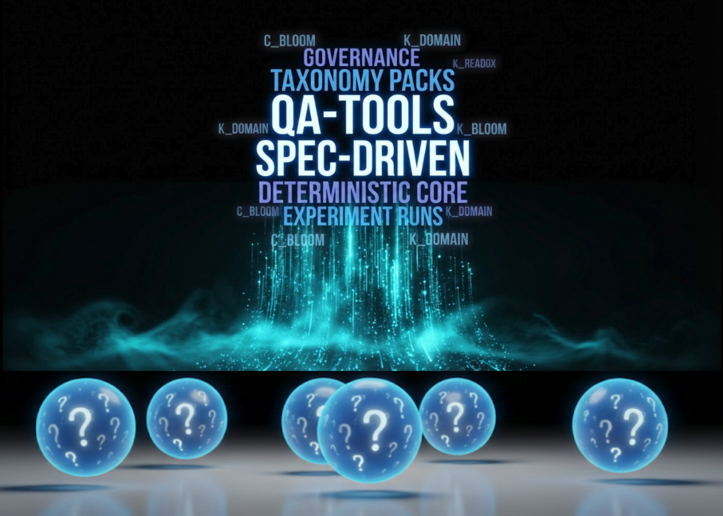 QA-Tools Taxonomy Packs and Spec-Driven word cloud visualization
